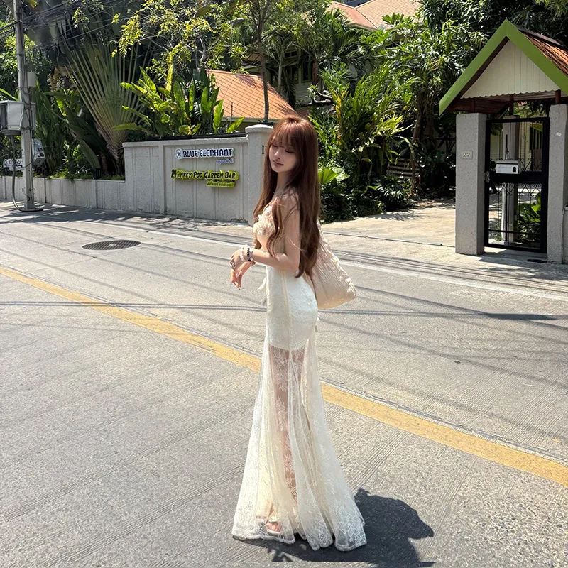 Manekniv Slip Dresses Women's Apricot-4