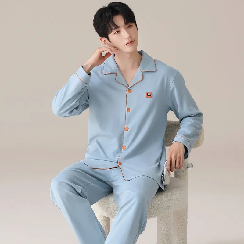 MIIOW Pajama Set Men's Ocean Blue-2