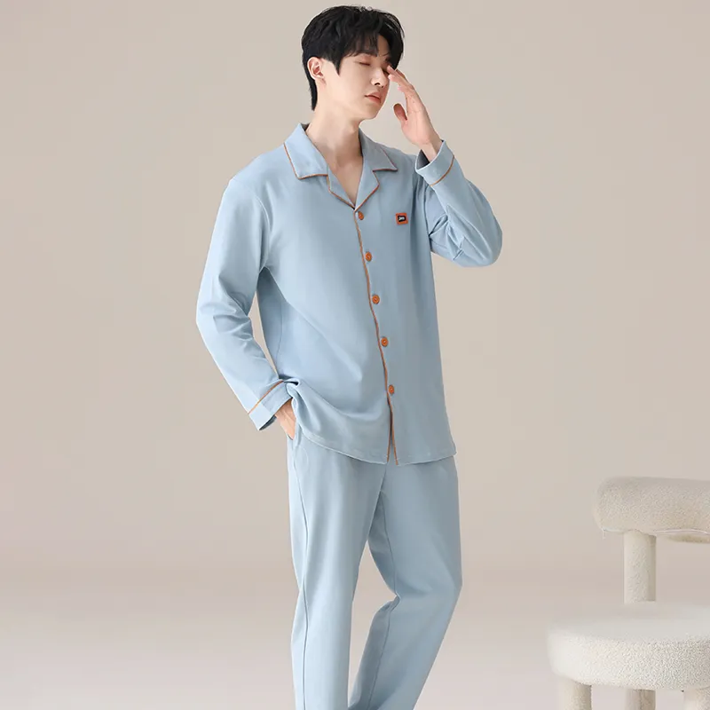 MIIOW Pajama Set Men's Ocean Blue-5