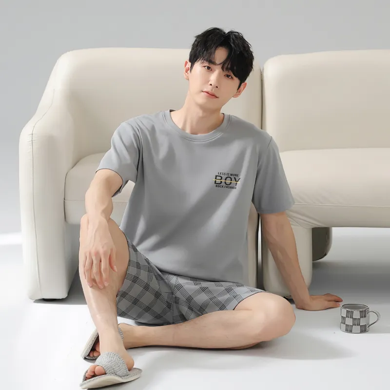 MIIOW Pajama Set Men's Silver Gray-2