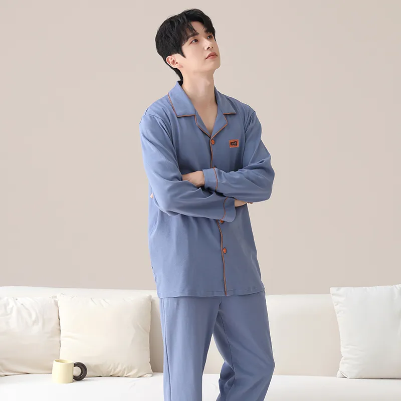 MIIOW Pajama Set Men's Sea Blue-6