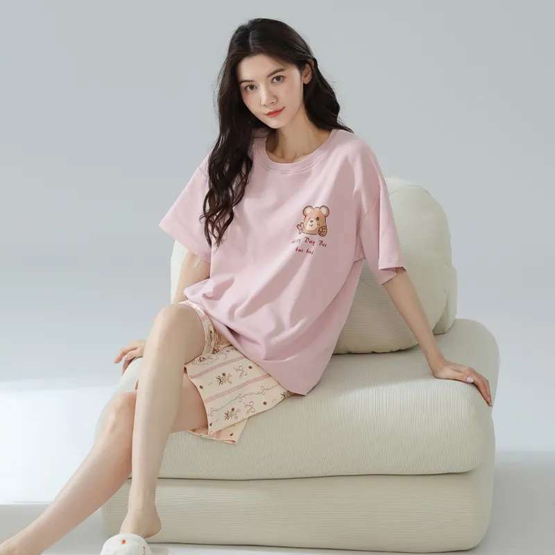 MIIOW Pajama Set Unisex Light Pink-5