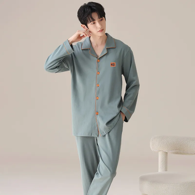 MIIOW Pajama Set Men's Dark Gray Green-6