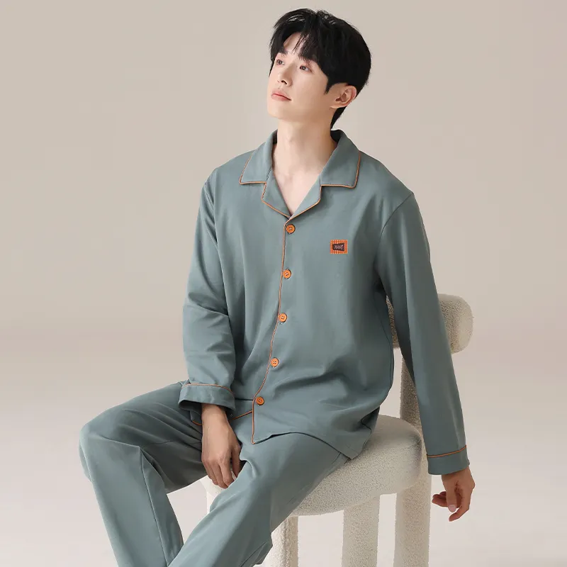 MIIOW Pajama Set Men's Dark Gray Green-5