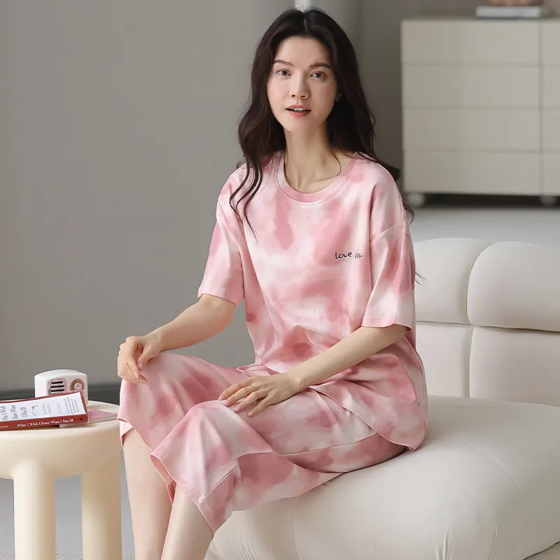MIIOW Pajama Set Unisex White Pink-4