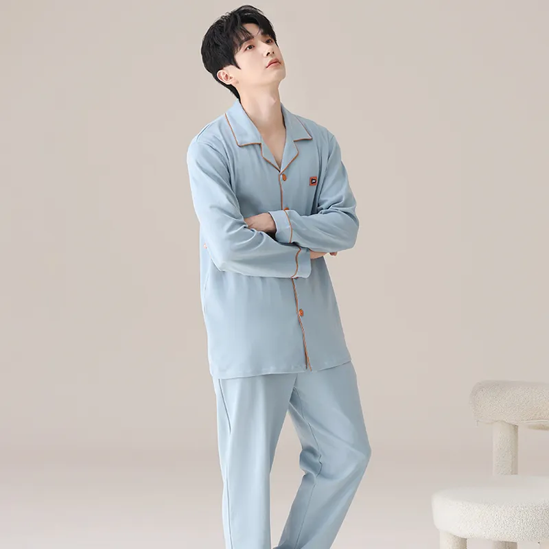 MIIOW Pajama Set Men's Ocean Blue-6