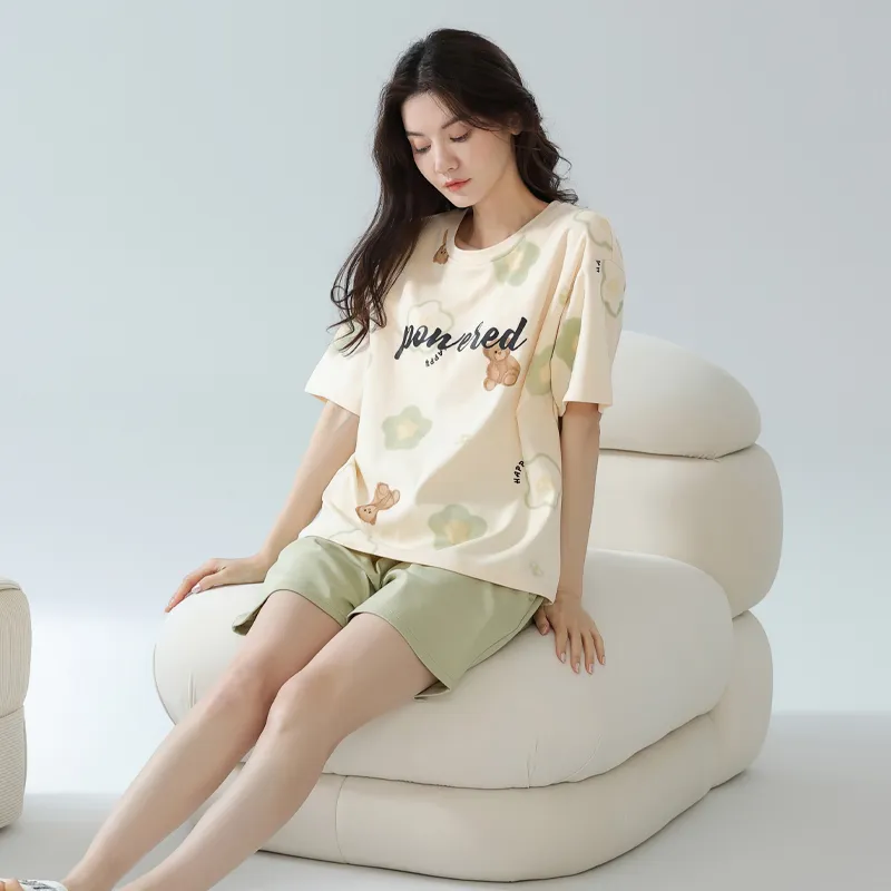 MIIOW Pajama Set Unisex Apricot-1