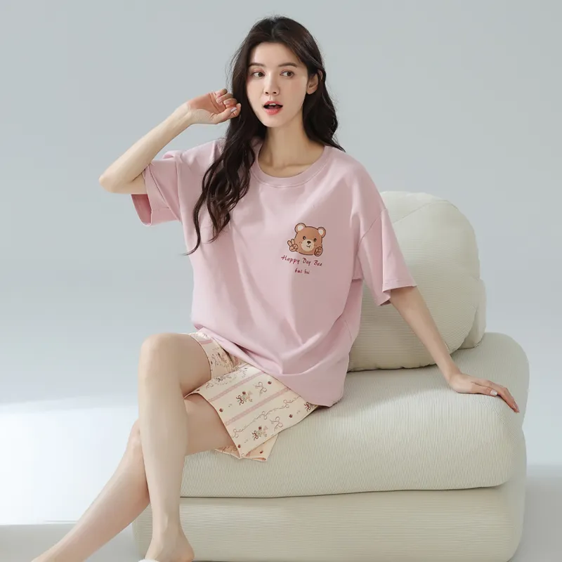 MIIOW Pajama Set Unisex Light Pink-4