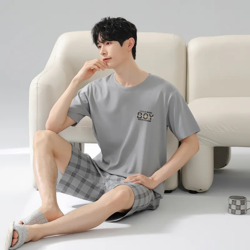 MIIOW Pajama Set Men's Silver Gray-6