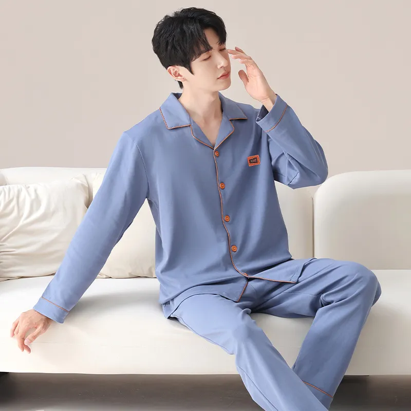 MIIOW Pajama Set Men's Sea Blue-1