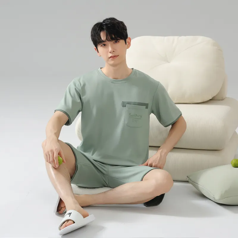 MIIOW Pajama Set Men's Avocado Green-5
