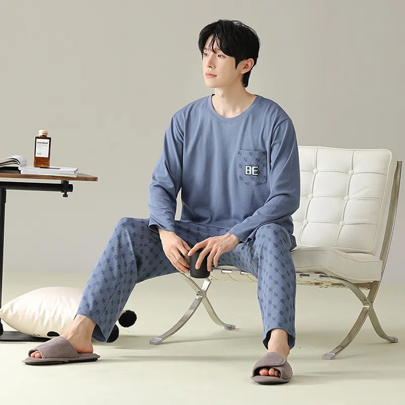 MIIOW Pajama Set Men's Sea Blue-5