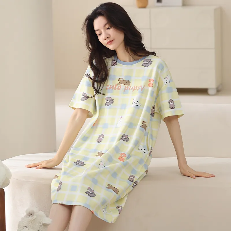 MIIOW Nightgown Women's Light Yellow-3