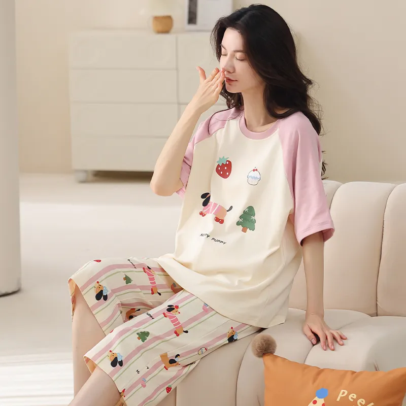 MIIOW Pajama Set Unisex Apricot-5