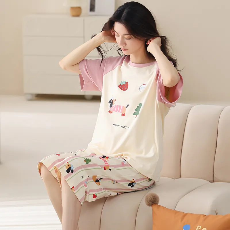MIIOW Pajama Set Unisex Apricot-1