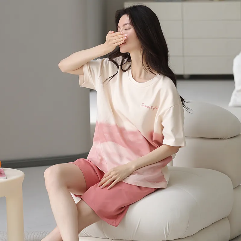 MIIOW Pajama Set Women's Peach Pink-4