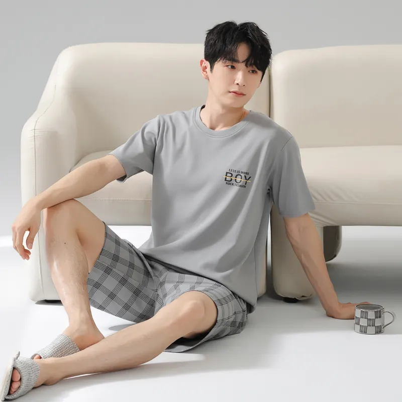 MIIOW Pajama Set Men's Silver Gray-4
