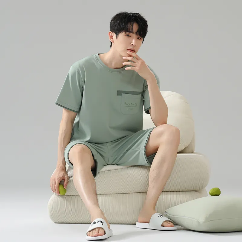 MIIOW Pajama Set Men's Avocado Green-3