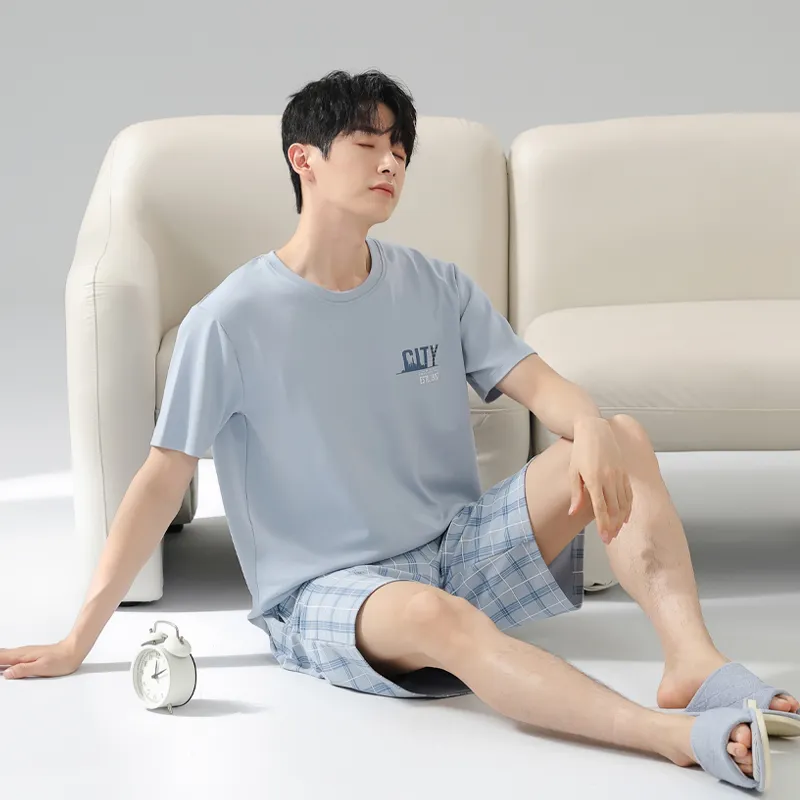 MIIOW Pajama Set Men's Sky Blue-5
