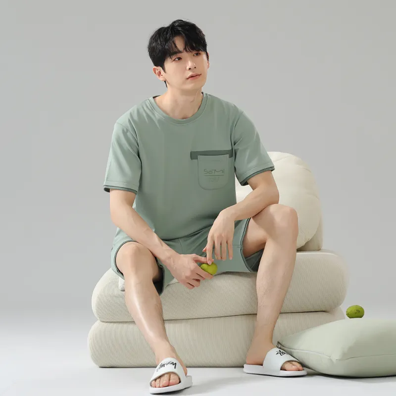 MIIOW Pajama Set Men's Avocado Green-4