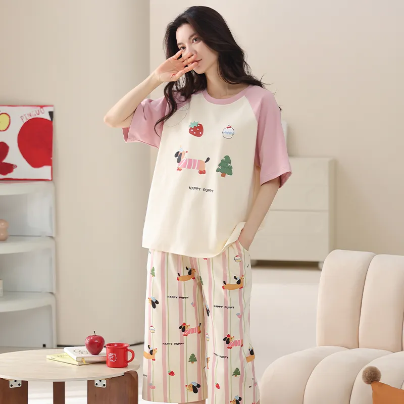 MIIOW Pajama Set Unisex Apricot-7