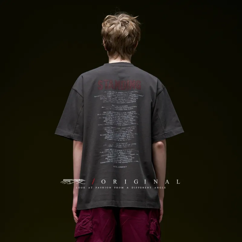 YIMAI Summer 100% Cotton Short Sleeved T Shirt Digital Direct Injection Unisex Emphasize Craft-9