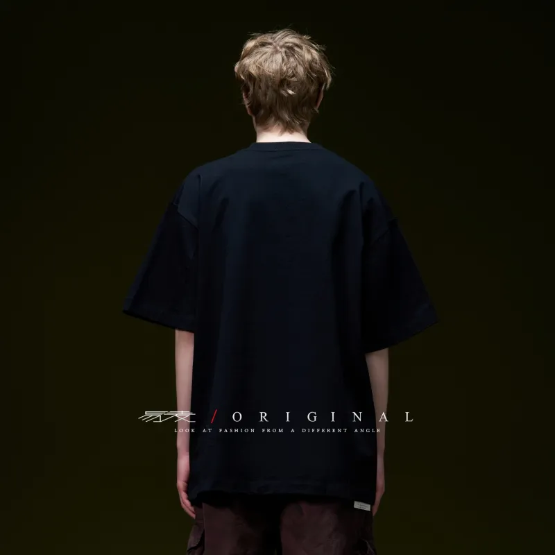 YIMAI T Shirt Unisex Black White-2