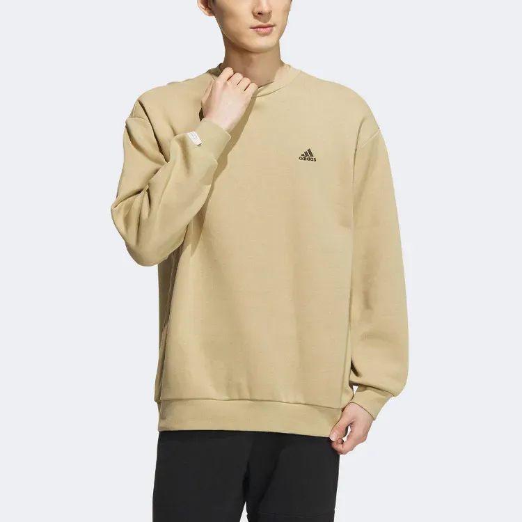 Adidas Sweatshirt Unisex Beige+Shopping Bag-1