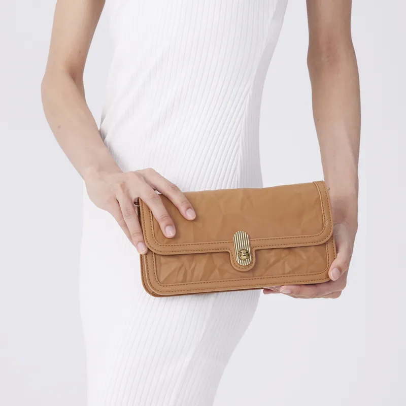 OMI Synthetic Leather Shoulder Bag Crossbody Bag Clutches Regular Women's White/Pink/Black/Brown-8