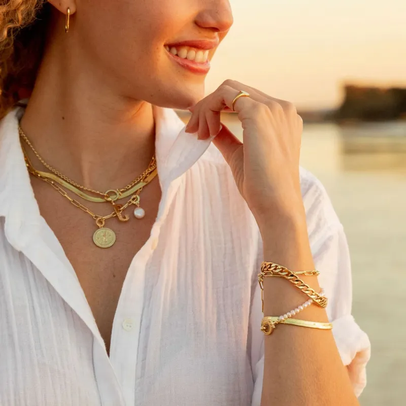 GORJANA 18K Gold Plated Copper Bracelets Unisex-2