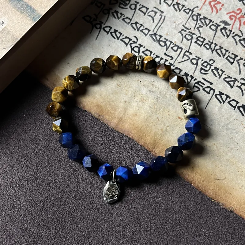 CUIJING Natural Tiger's Eye Stone Bracelets Unisex-1