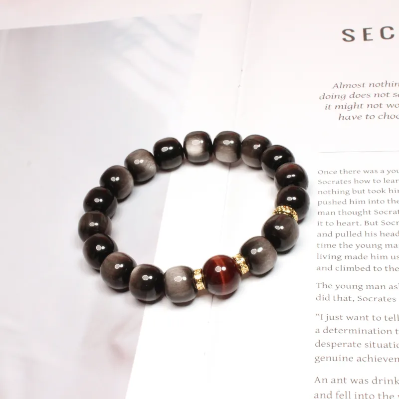 CUIJING Obsidian Bracelets Unisex-4