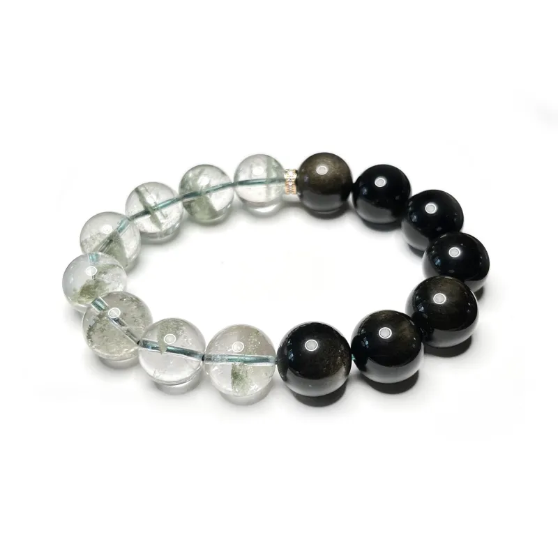 CUIJING Natural Obsidian Bracelets Men's-1