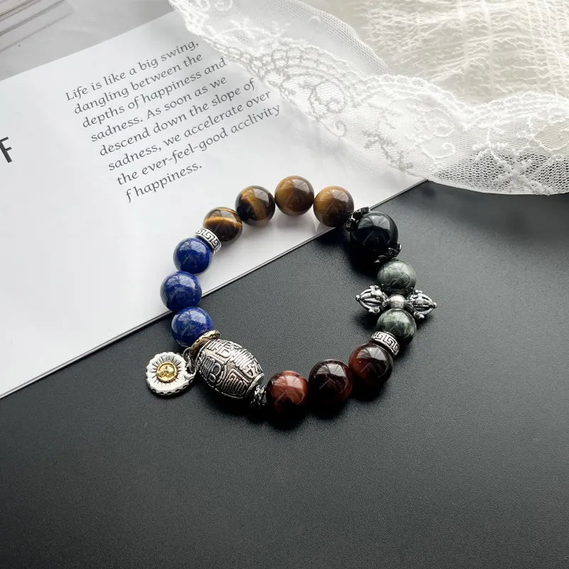 CUIJING Tiger's Eye Stone Bracelets Men's-3