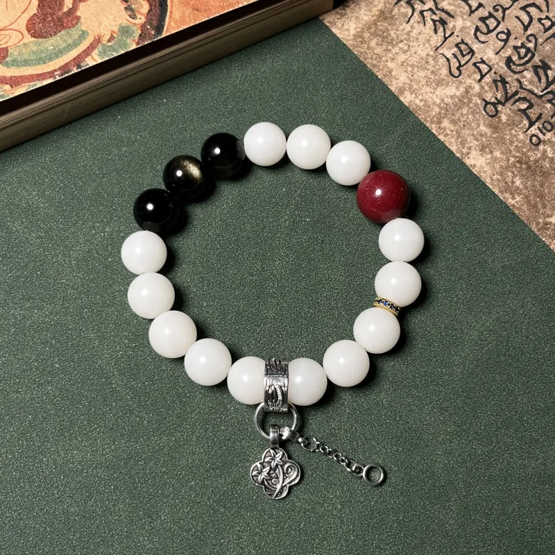 CUIJING White Jade Bodhi Bracelets Unisex-2