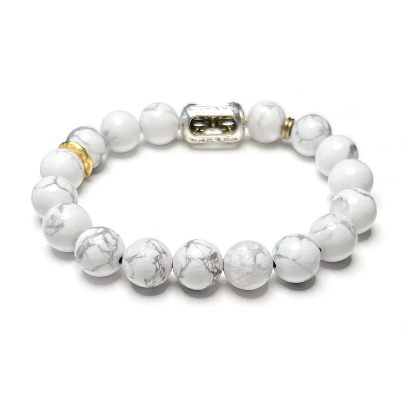 CUIJING White Turquoise Bracelets Unisex-2