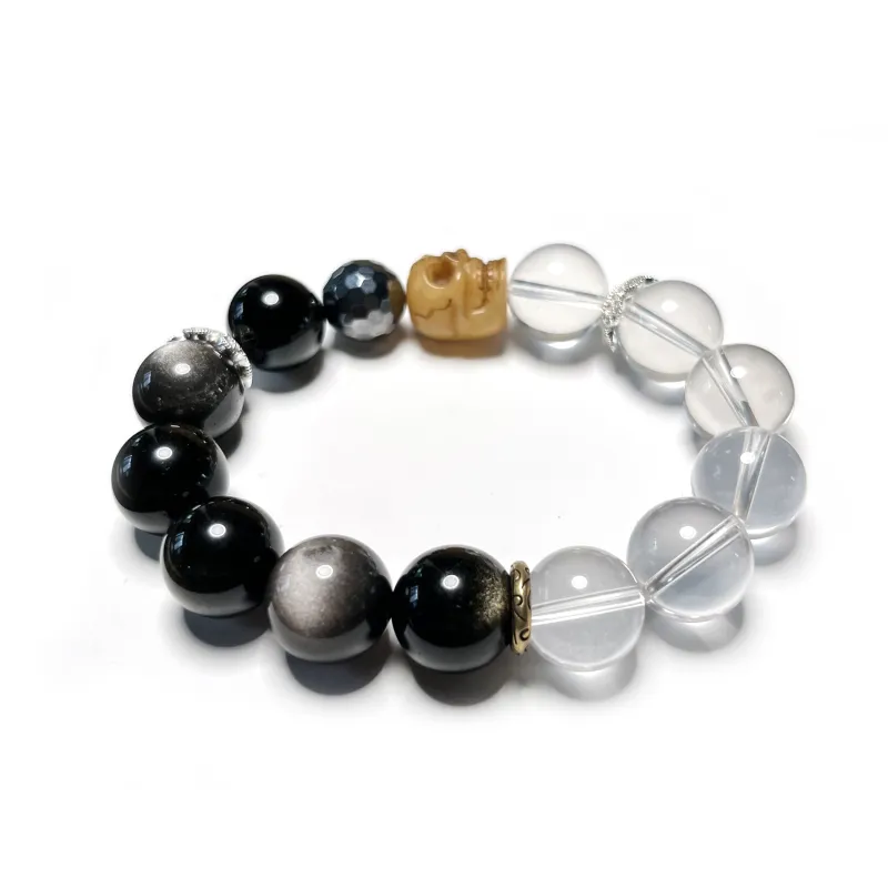 CUIJING Obsidian Bracelets Unisex-3