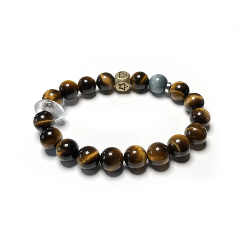 CUIJING Natural Tiger's Eye Stone Bracelets Unisex-3