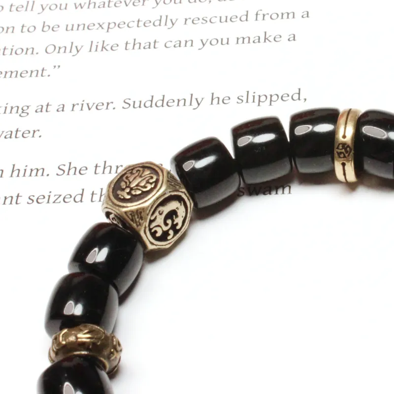CUIJING Obsidian Bracelets Unisex-4