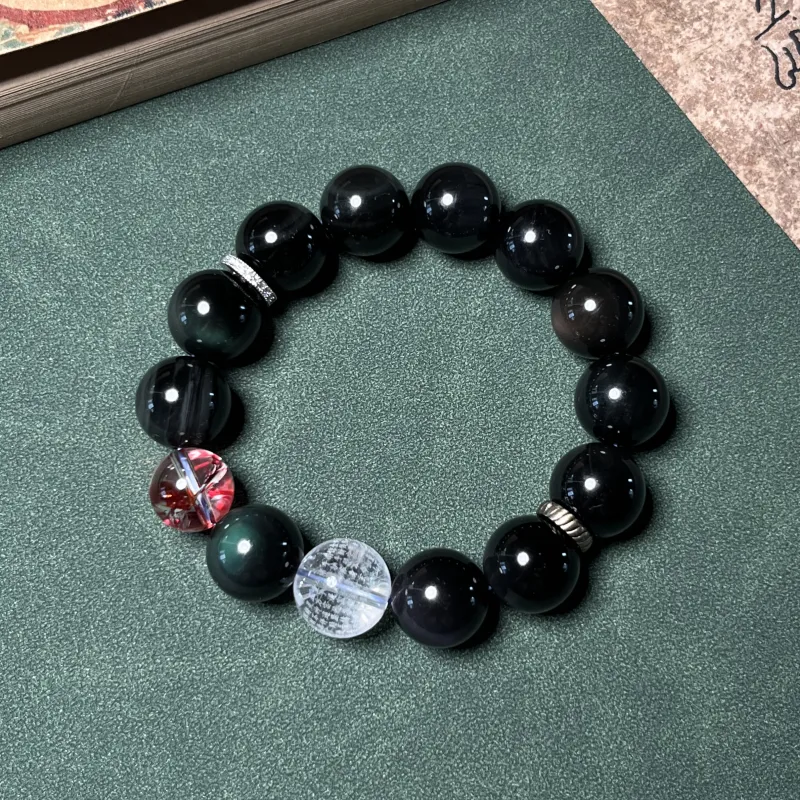 CUIJING Obsidian Bracelets Unisex-4