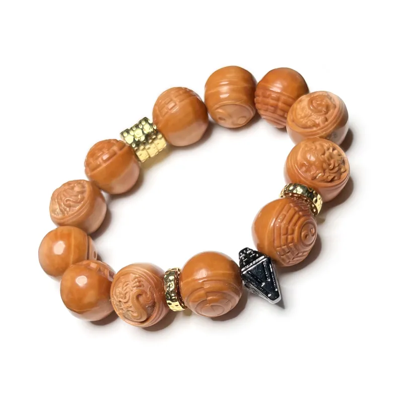 CUIJING Monkey Head Walnut Bracelets Men's-2