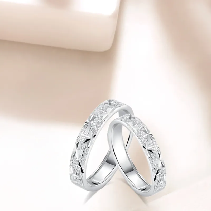 LUCA Sterling Silver Rings Unisex Anniversary Box Anniversary Year-1