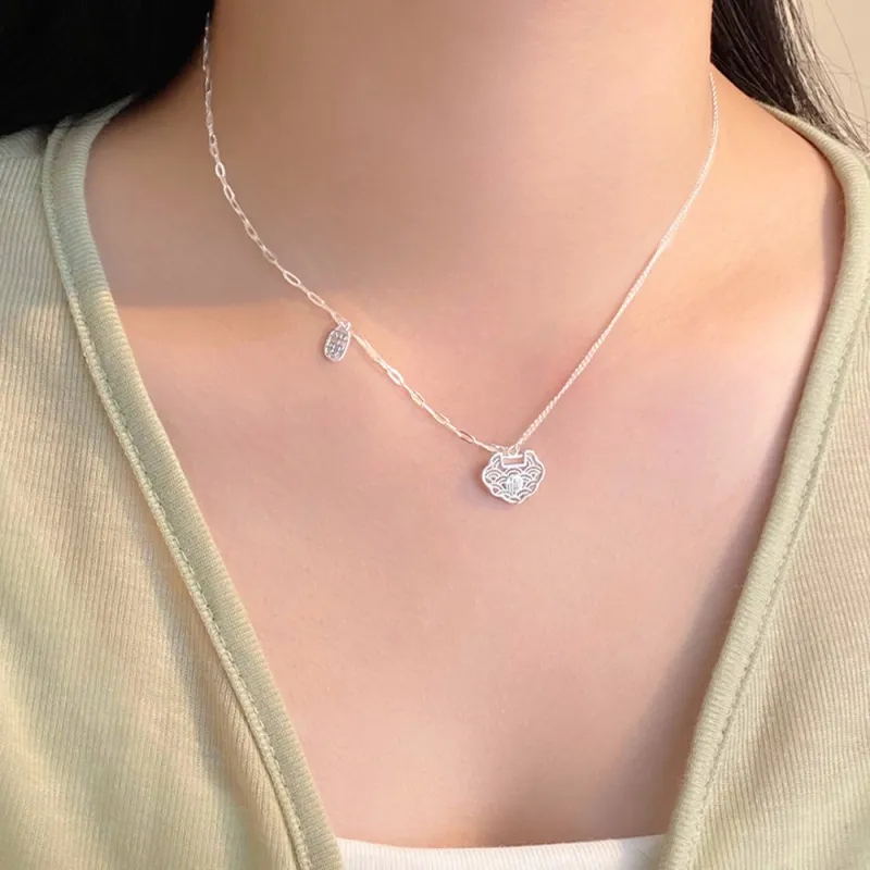 LUCA Sterling Silver Necklaces Unisex-2