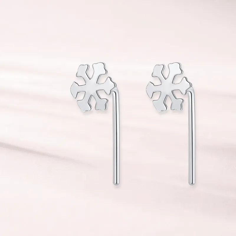 LUCA Sterling Silver Stud Earrings Women's-6