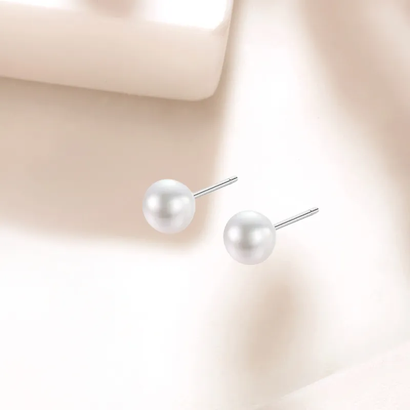 LUCA 999 Fine Silver Stud Earrings Women's-2