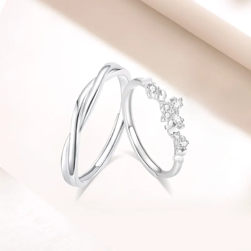 LUCA Sterling Silver S999 Silver Rings Unisex-1