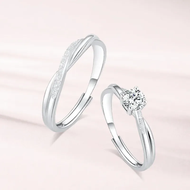 LUCA Sterling Silver Rings Unisex Box # Sweet Love Confession-5