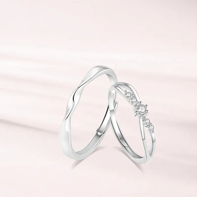 LUCA Sterling Silver Rings Unisex Anniversary Box Anniversary Year-3