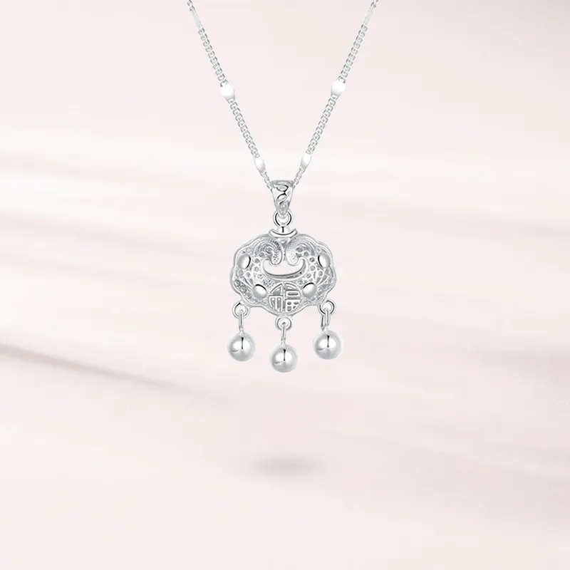 LUCA Sterling Silver Necklaces Women's-5