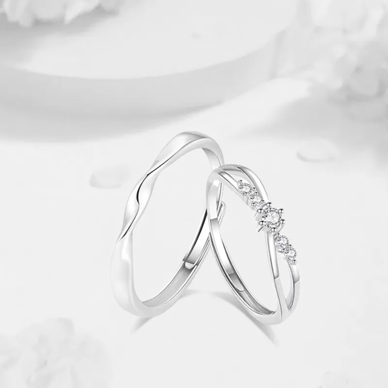 LUCA Sterling Silver Rings Unisex Anniversary Box Anniversary Year-6